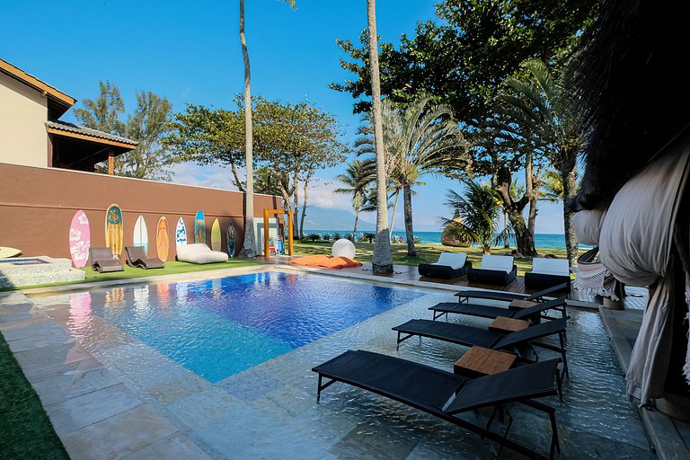 Casa pé na areia em Guaecá - SPcs476