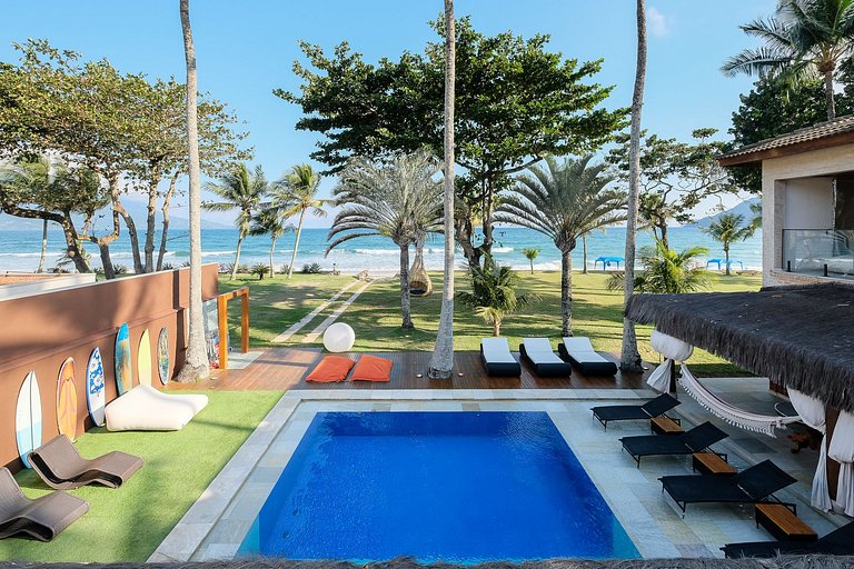 Casa pé na areia em Guaecá - SPcs476