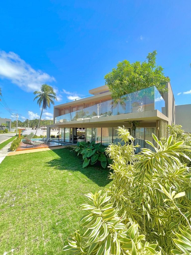 Casa de Praia Moderna – Pé na Areia – Orla dos Milagres | AL