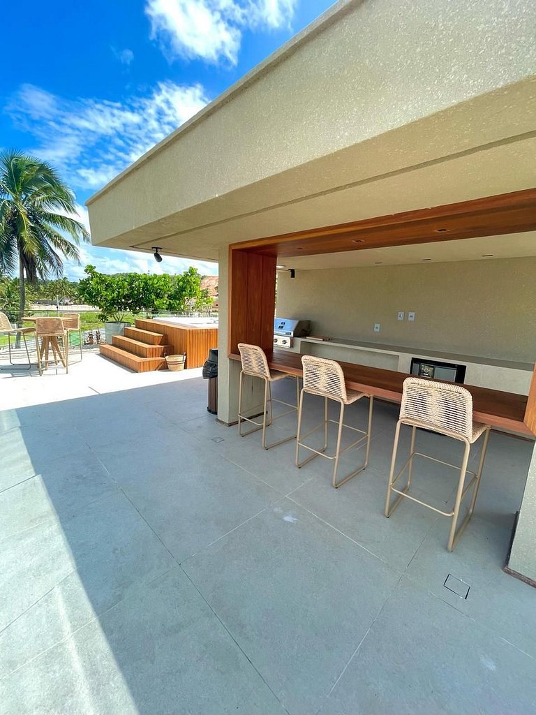 Casa de Praia Moderna – Pé na Areia – Orla dos Milagres | AL