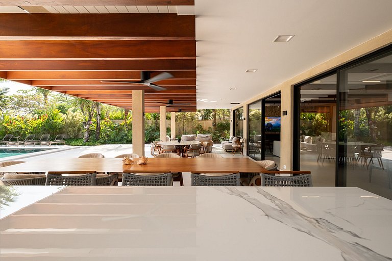 Casa Sofisticada - Pé na areia, Barra do Una - SPcs479