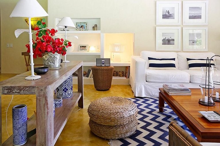 Linda Vista Mar - Bem Decorada e Aconchegante - 5 Suítes | B