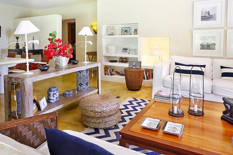 Linda Vista Mar - Bem Decorada e Aconchegante - 3 Suítes | B