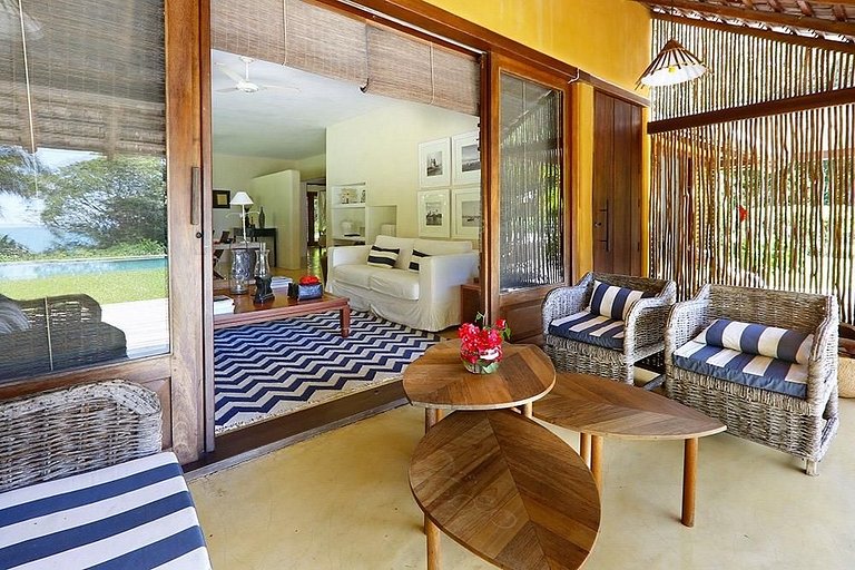 Linda Vista Mar - Bem Decorada e Aconchegante - 5 Suítes | B