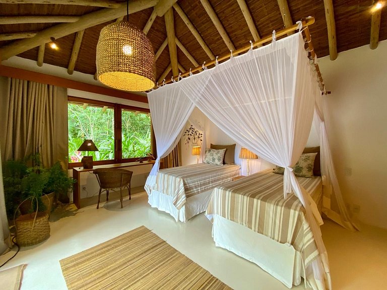 Linda Vista Mar - Bem Decorada e Aconchegante - 5 Suítes | B