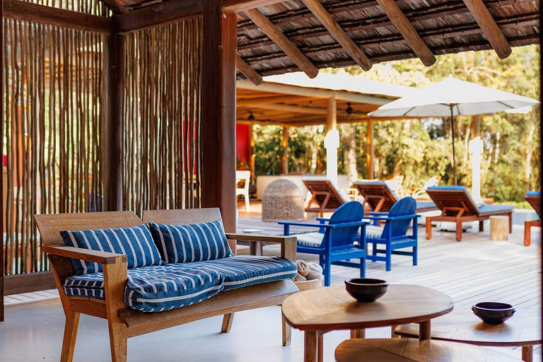 Linda Vista Mar - Bem Decorada e Aconchegante - 5 Suítes | B