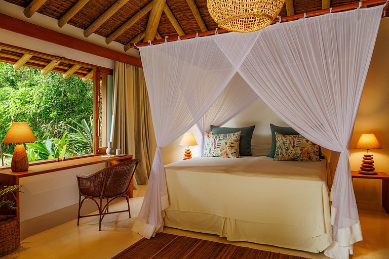 Linda Vista Mar - Bem Decorada e Aconchegante - 5 Suítes | B