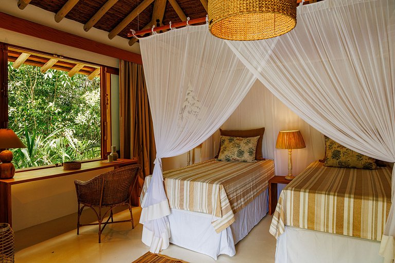 Linda Vista Mar - Bem Decorada e Aconchegante - 5 Suítes | B