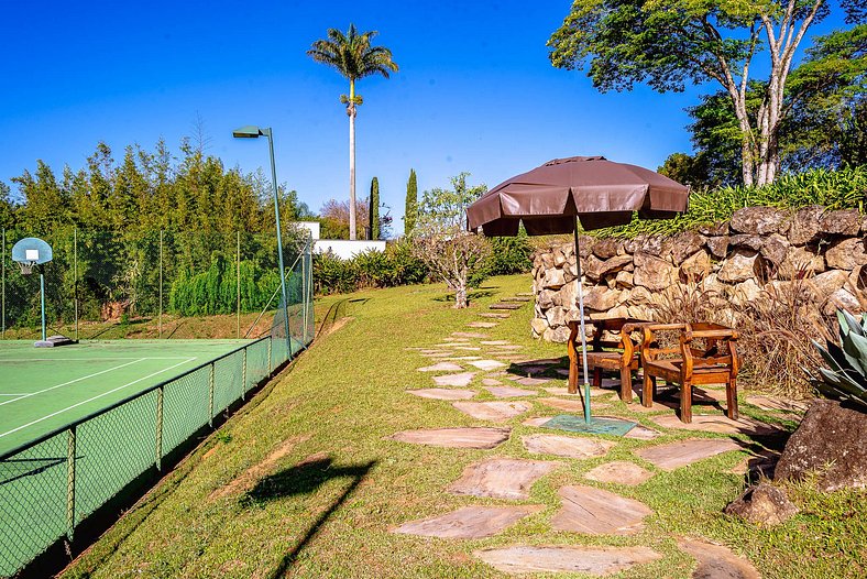 Casa de Campo - Atibaia - Quadra de Tênis | SPcs326